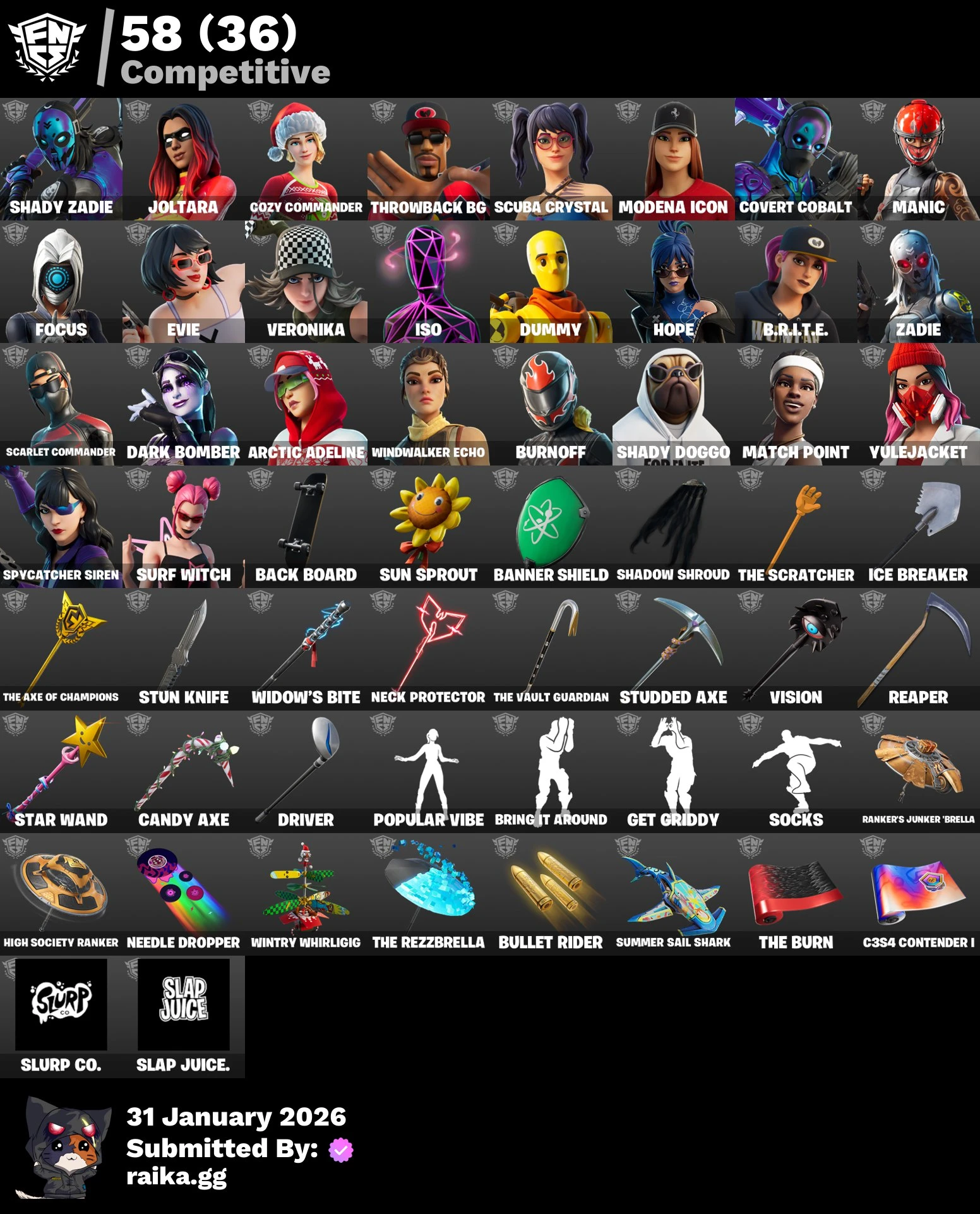 14/14 events 146 skins
