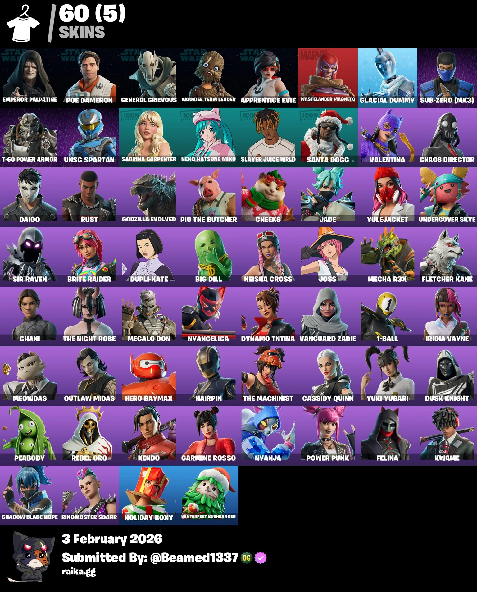 14/14 events 60 skins